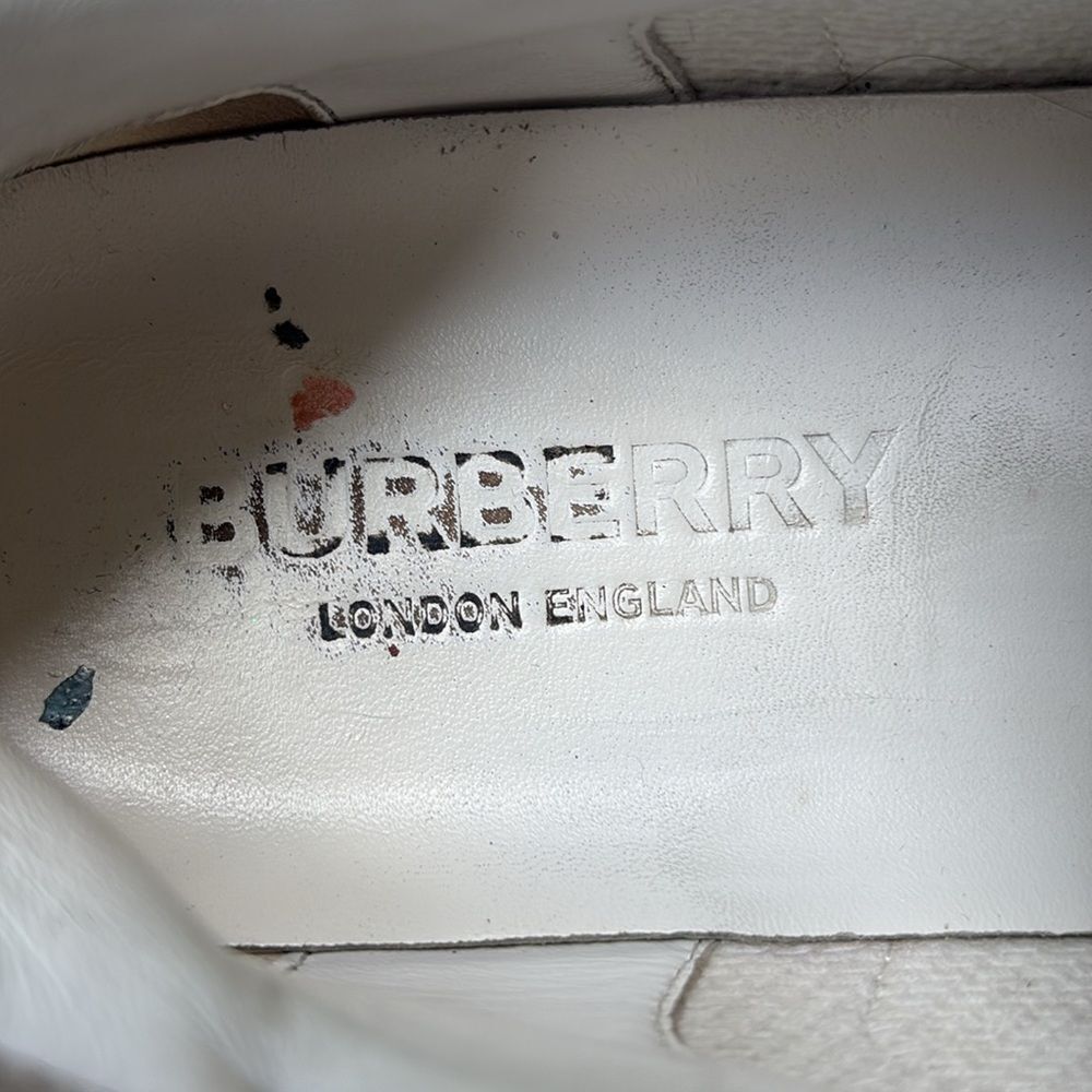 Burberry leather n nova chek sneakers - Picture 6 of 9
